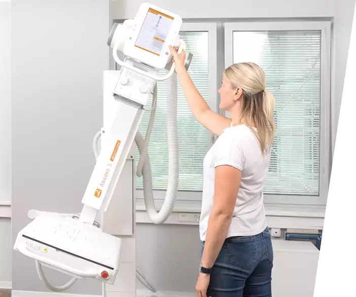 Amadeo S  Digital X ray machine for human medicine specially designed for small rooms