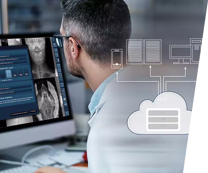 ORCA DICOM-Cloud - Platform for human X-ray medical images and documents for xray, sonography and computed tomography