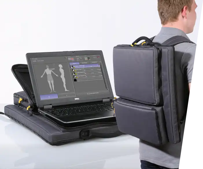 Leonardo DR nano - lightweight X-ray system as a backpack solution for mobile X-rays