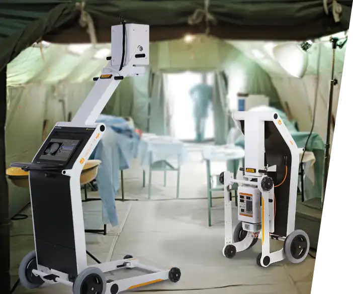 Amadeo M-DR mini - mobile Röntgengeräte für den Einsatz im Notfall oder Katastrophengebiet