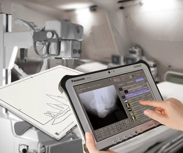 Medici - Nachrüst-Set um bestehende tragbare Röntgengeräte zu digitalisieren