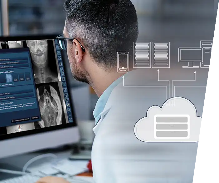 ORCA DICOM-Cloud - Platform for human X-ray medical images and documents for xray, sonography and computed tomography