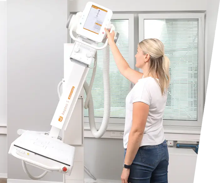 Digitales Röntgengerät Amadeo S - speziell für kleine Räume entwickelte Röntgenanlage