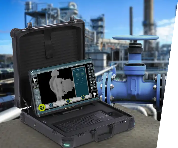 Leonardo DR mini 3 - maletín de rayos X portátil y ligero incl. software de rayos X, detector de rayos X y accesorios para la industria