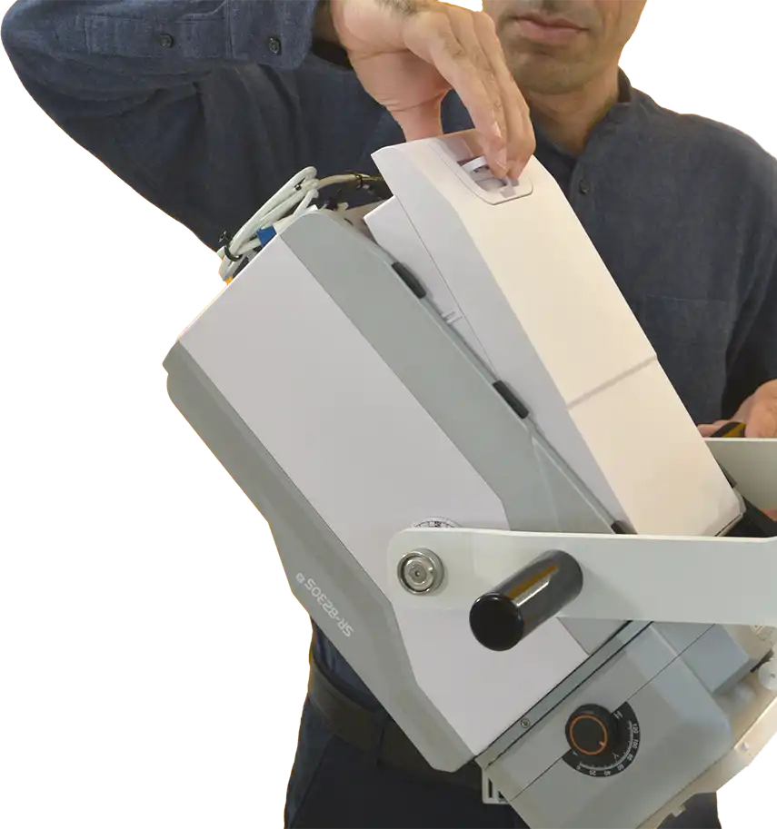 Austauschbare Batterie im digitalen Röntgengenerator