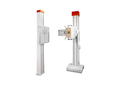 Digital Xray system Amadeo T with Buckylade and grid wall stand for taking thorax images