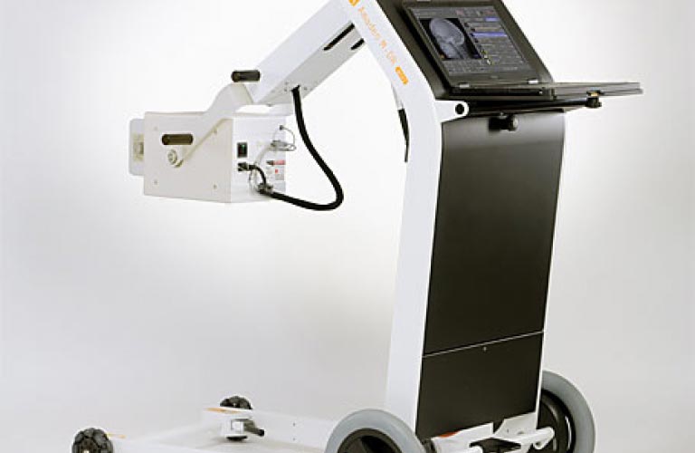 The portable and fully digital  X-ray system for first aid services, intensive care units, emergency departments