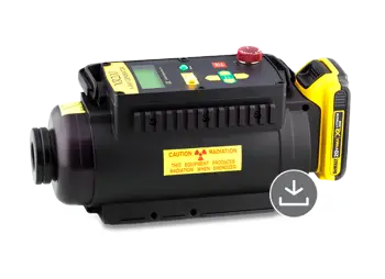 Golden Engineering XR200 battery-operated NDT Xray machine with pulse technology for weld radiography