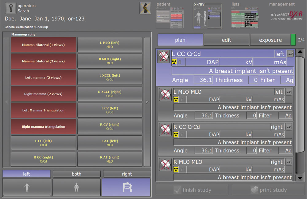 Digital Xray Acquisition and control software