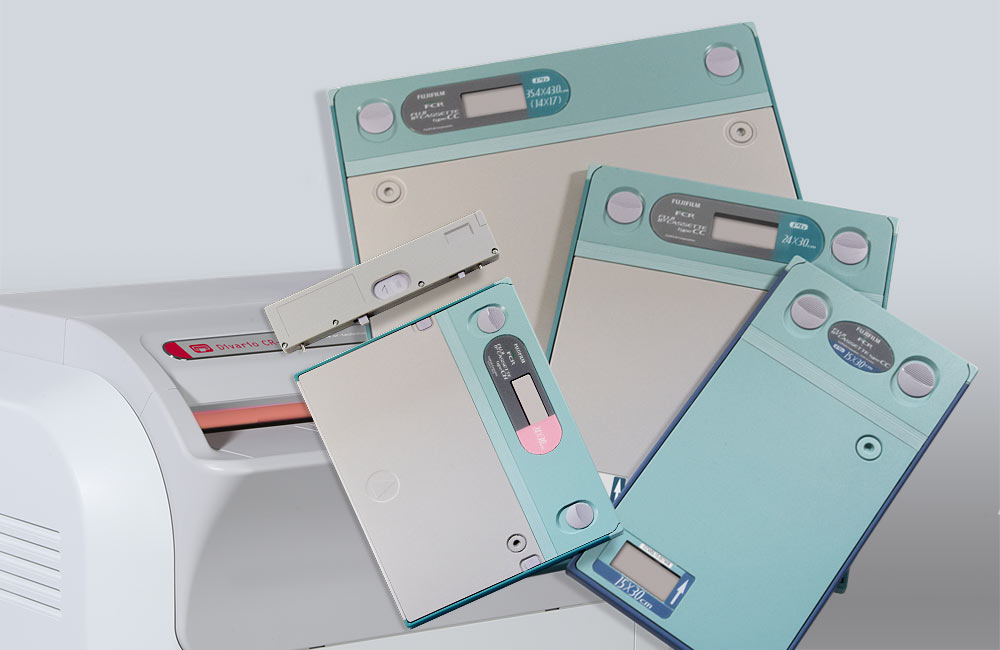 Digital Xray CR system with cassettes for mammography Xray examinations