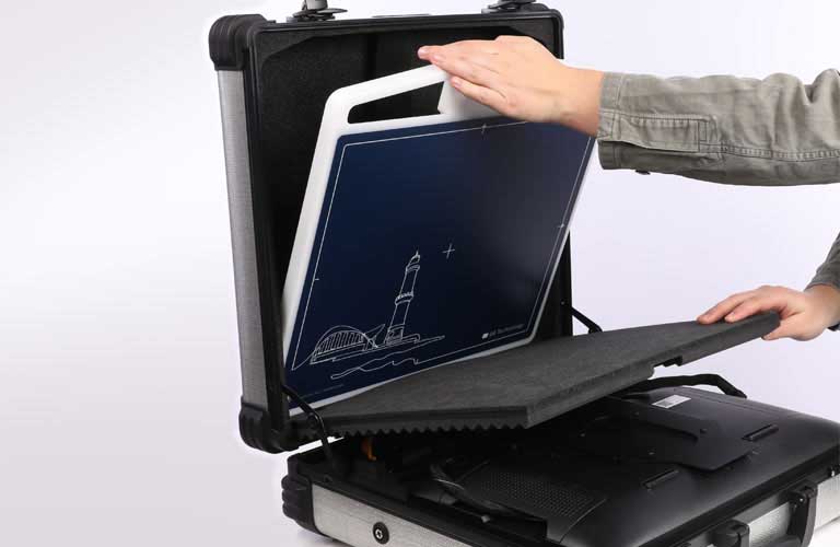 Storage space for large digital X-ray detectors