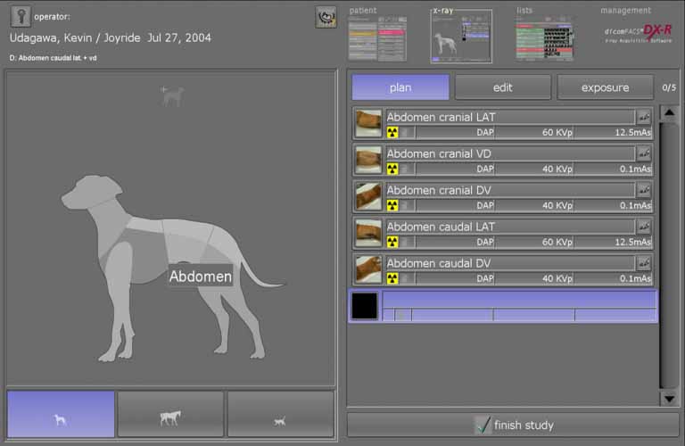 The dicomPACS DX-R image acquisition software is easy to operate, has a touchscreen interface and improves your workflow