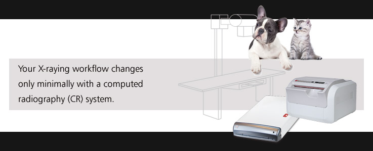 X raying workflow changes only minimally with a computed radiography CRsystem