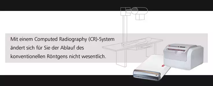 Digitales Röntgen mit CR-Tischgeräten - für verringerte Strahlendosis
