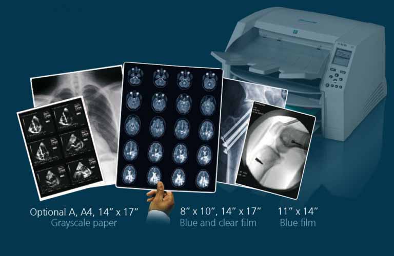  intelligent, desktop dry imager that produces diagnostic quality medical films plus grayscale paper prints if you choose the optional paper feature