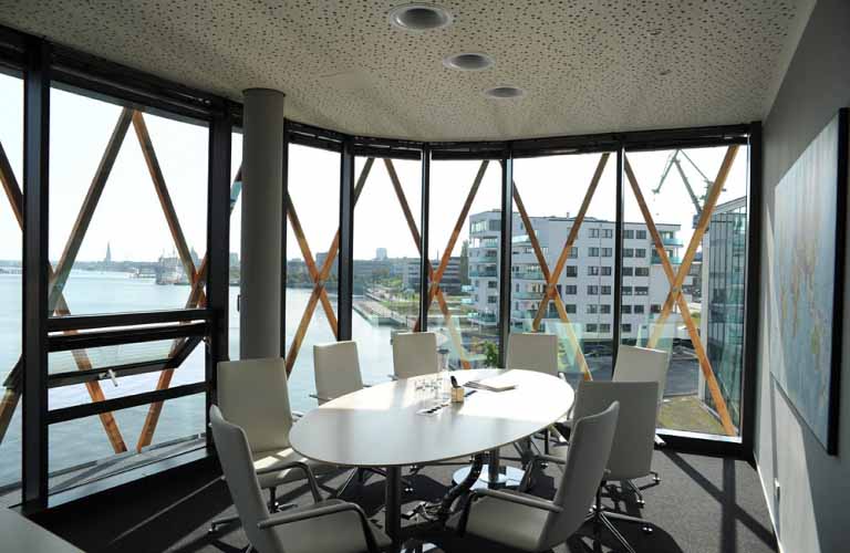 Conference room with view of the Warnow