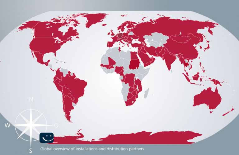 OR Technology digital Xray machine - Global overview of installations and distribution partners