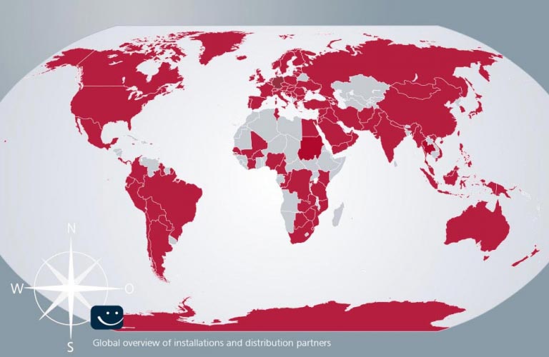 OR Technology digital Xray machine - Global overview of installations and distribution partners