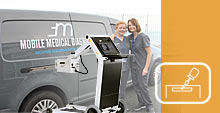 Amadeo M mini in use at Mobile Medical Diagnostics in Dublin – a service for mobile X-rays in nursing homes